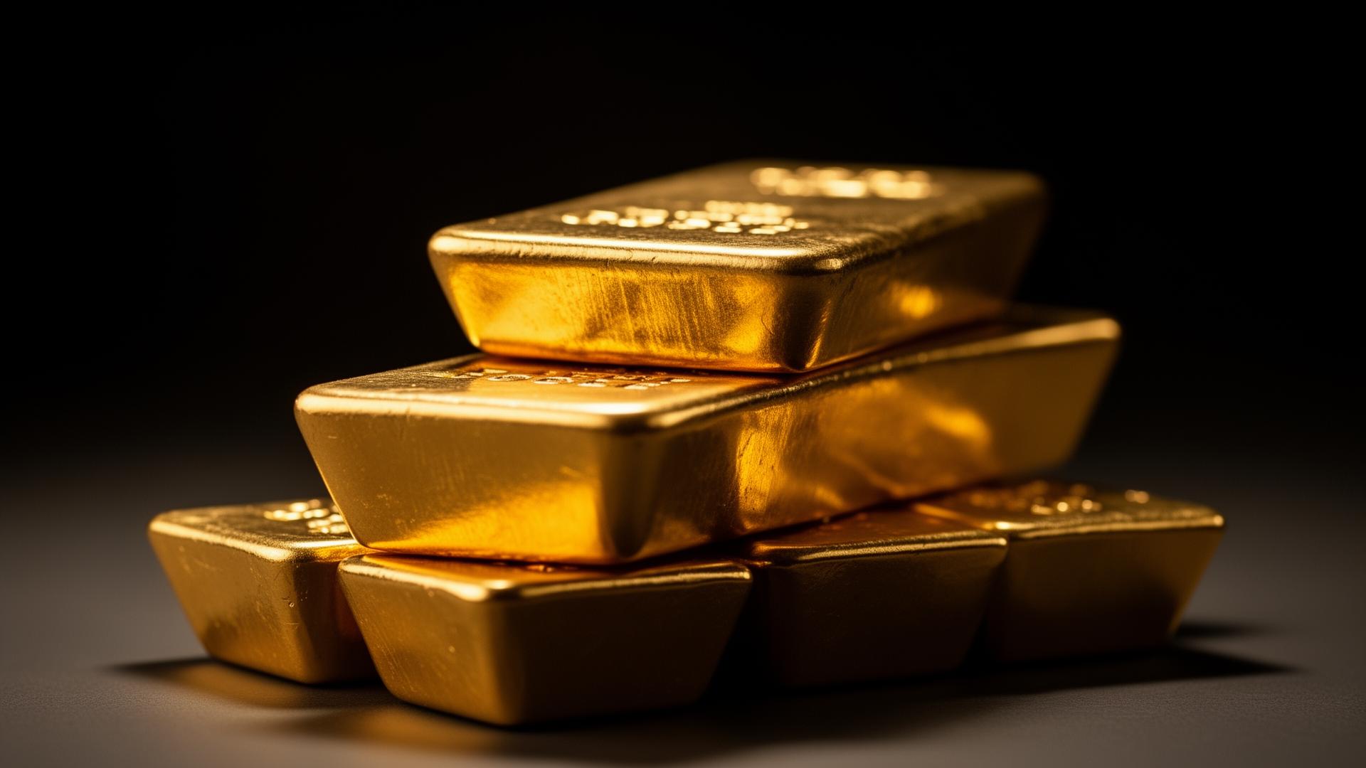 Gold bars representing top gold buying services in Fort Worth, Texas